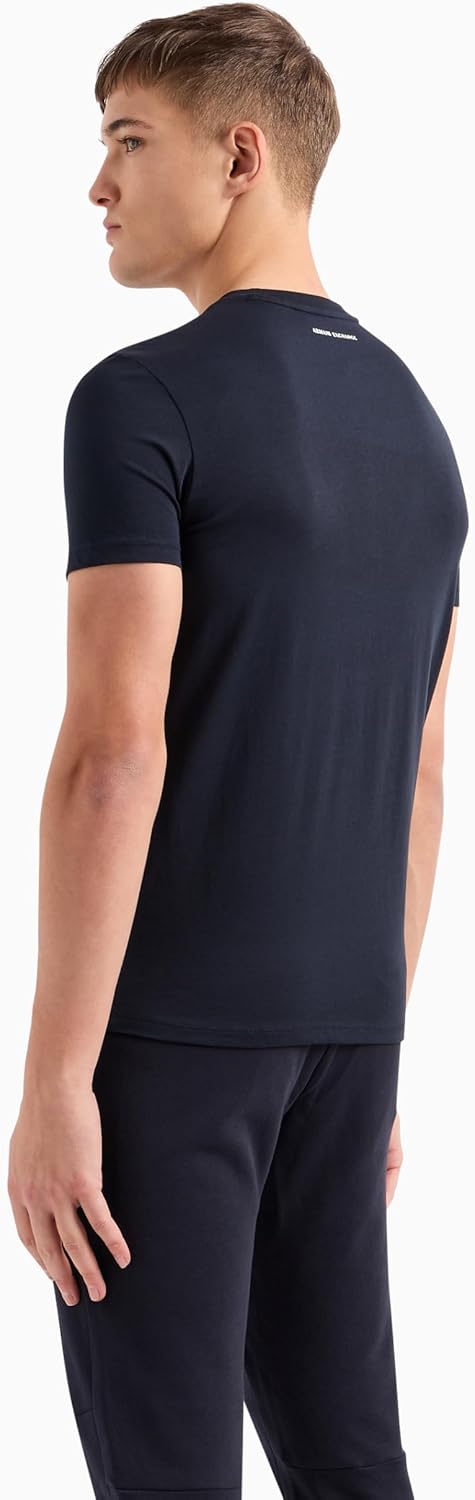 Armani Exchange Men's Triangulation Crew Neck T-Shirt - Image 6