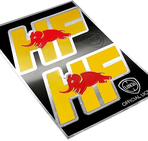 Miniatura 2 de Lancia 21248 Pegatinas HF oficiales 2 Logos, 3.701 x 5.157 in