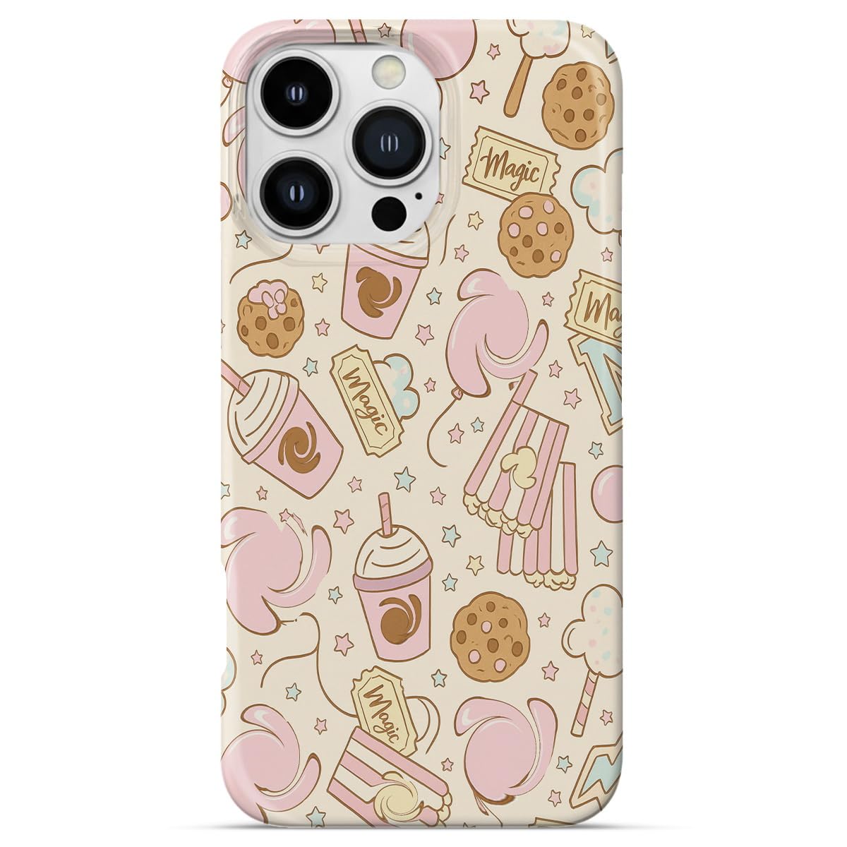 GEQCDBN Compatible with iPhone 16 Pro Case, Trendy Cute Cartoon Soft Slim TPU Shockproof Aesthetic Protective Phone Case Cover for Women Girls 6.3"