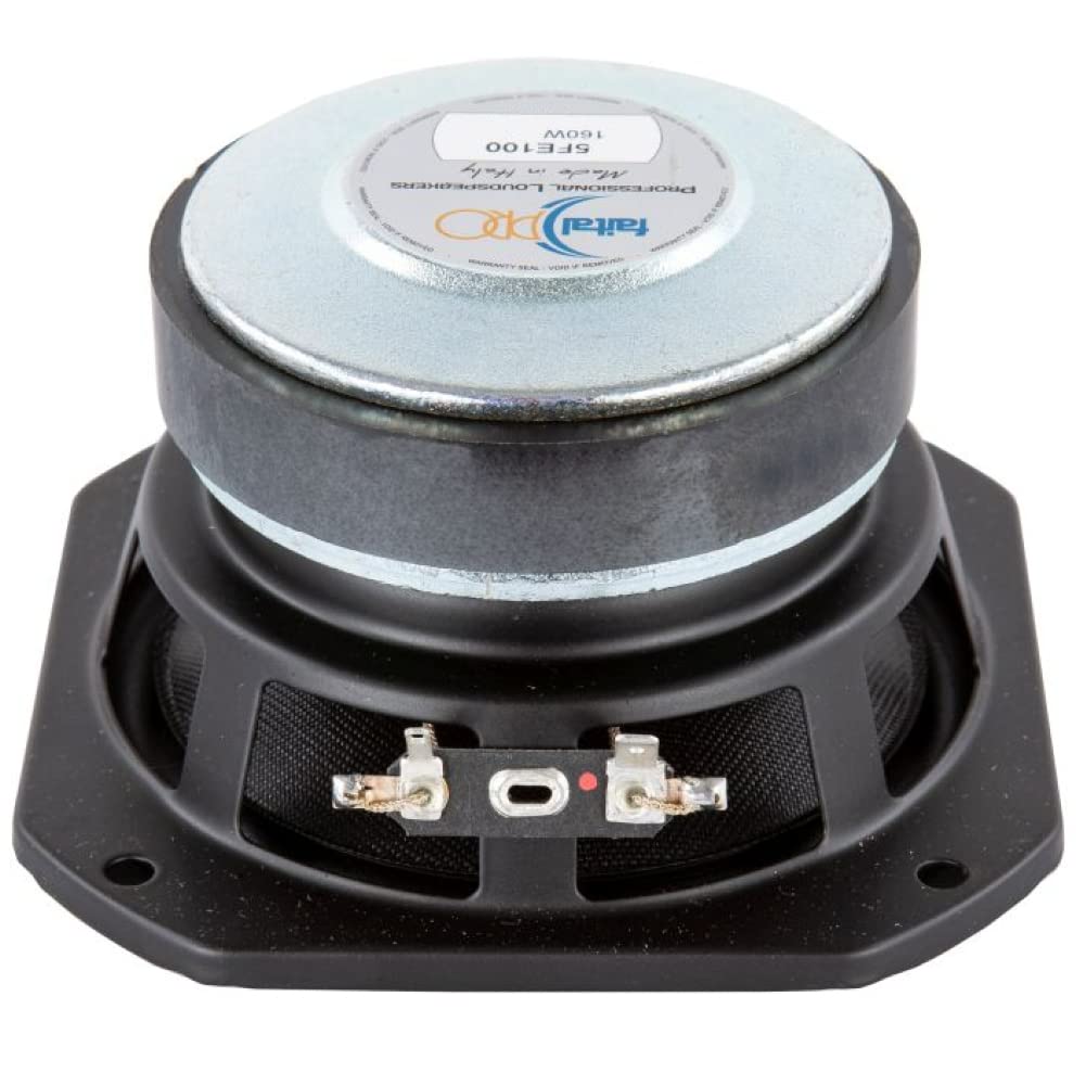 1 WOOFER FAITAL Pro 5FE100 Altavoz de 8 Ohm 13 cm 130 mm 5" de diámetro 80 Watt rms y 160 Watt MAX para hogar sensibilidad 88 db, 1 Pieza