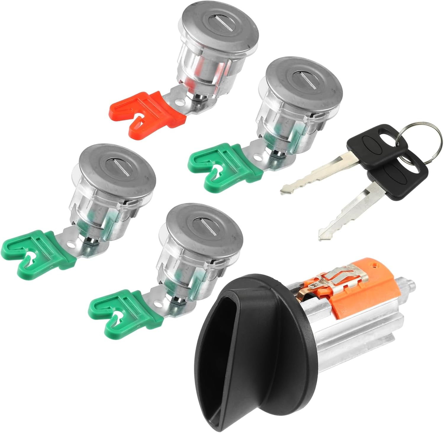 Motoforti Ignition Switch Lock for Ford Econoline E150 Van 1997-2018 / Inner Car Door Lock Cylinder Tumbler with Keys/Durable / 1 Set Long-lasting