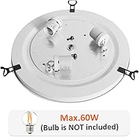 Vista 5 de ARTZONE Tiffany - Lámpara de techo empotrada de 3 luces de 16 pulgadas con vitrales para dormitorio, sala de estar, entrada, vestíbulo