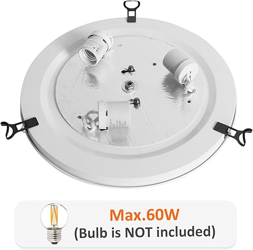 Miniatura 5 de ARTZONE Tiffany - Lámpara de techo empotrada de 3 luces de 16 pulgadas con vitrales para dormitorio, sala de estar, entrada, vestíbulo