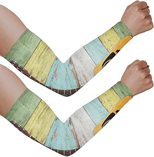 Mangas de braço com proteção solar UV para homens e mulheres, mangas listradas para violão protegem os braços esportivos, mangas de braço com proteção solar e proteção UV, Guitarra