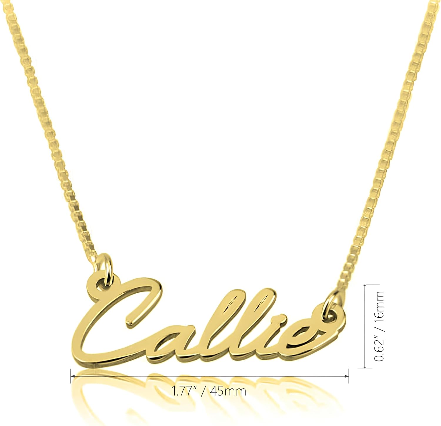 Custom Handwritten Name Necklace – Personalized Sterling Silver or Gold Plated Nameplate Jewelry – Delicate Custom Name Chain Gift for Women or Girls