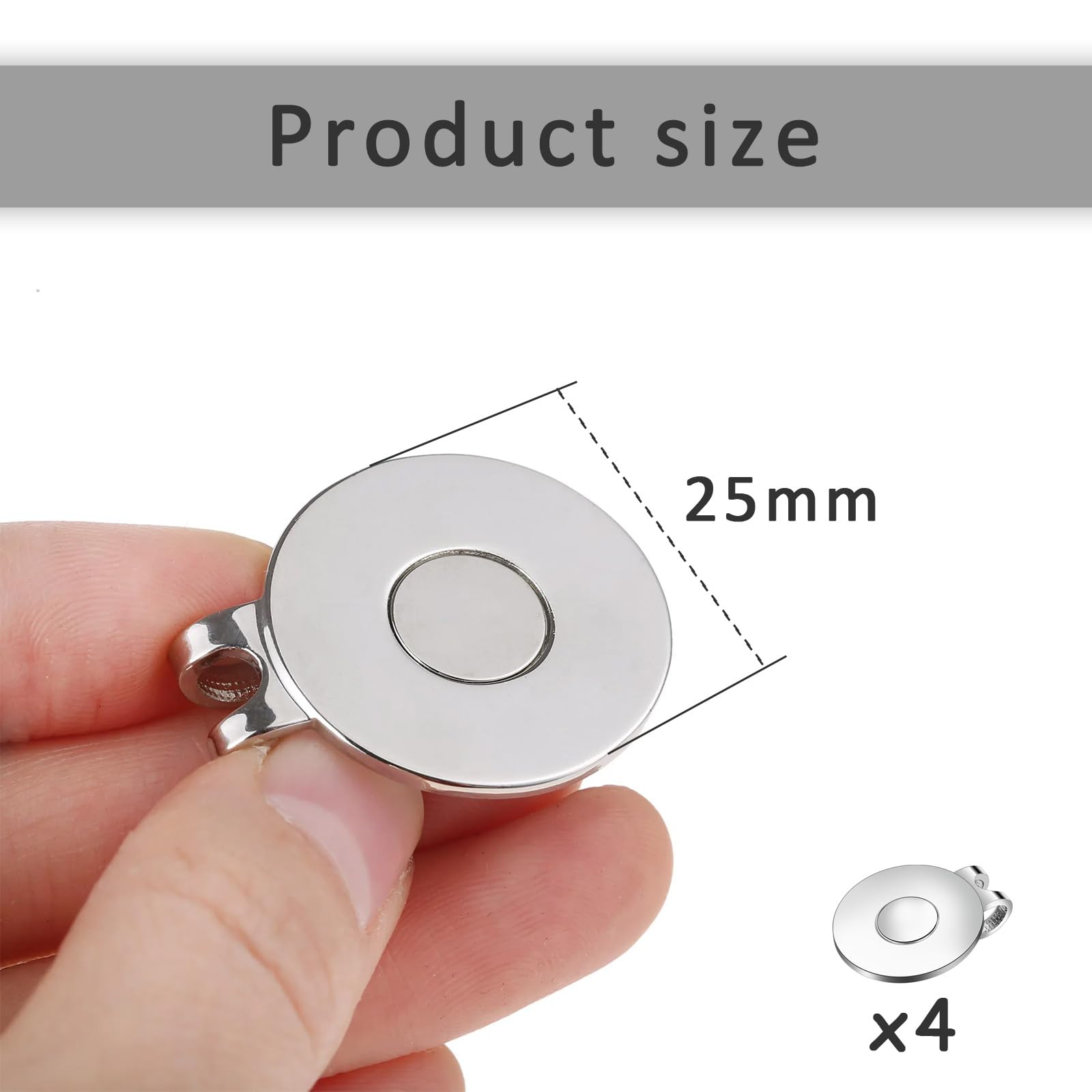4 Pcs Golf Marker Hat Clip - Image 2