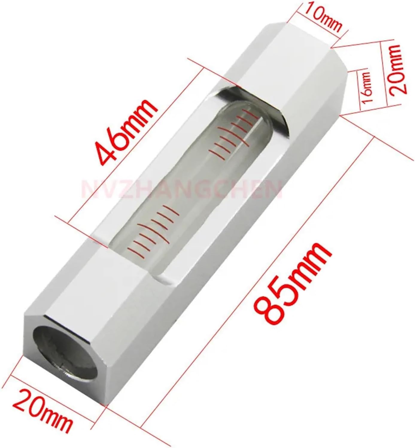 1pc High Precision Mini Strip Spirit Level Bubble Portable Bubble Level Ruler Mechanical Fitter 0.02mm/m(Black)