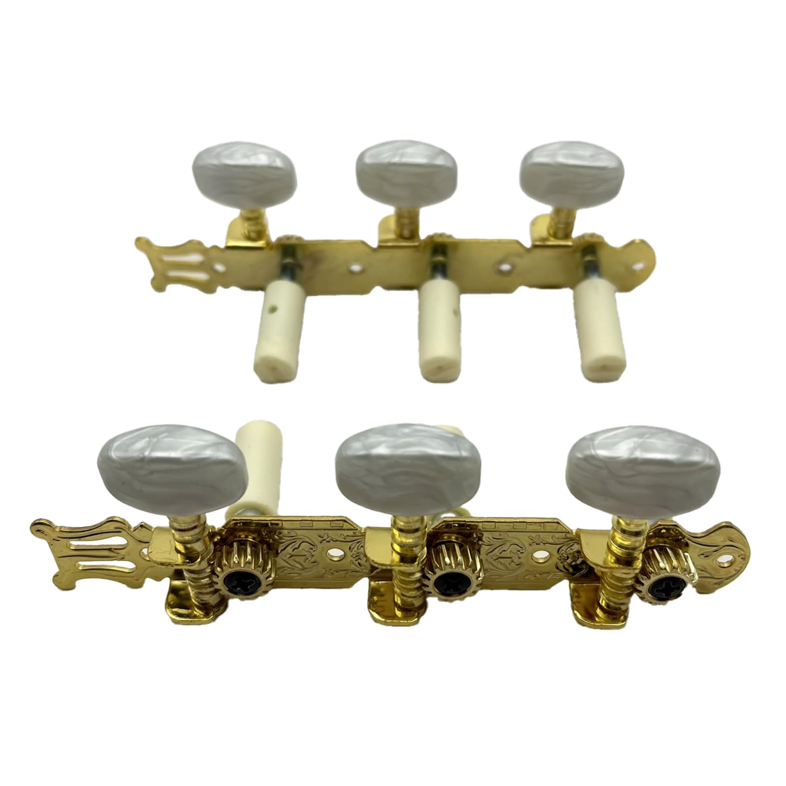 Amazon | LISPHOS ギターペグ クラシックギター用 ペグ交換 チューニングペグ 左右セット ネジ付き 修理部品 (ゴールド2) |  アコースティックギターパーツ | 楽器・音響機器