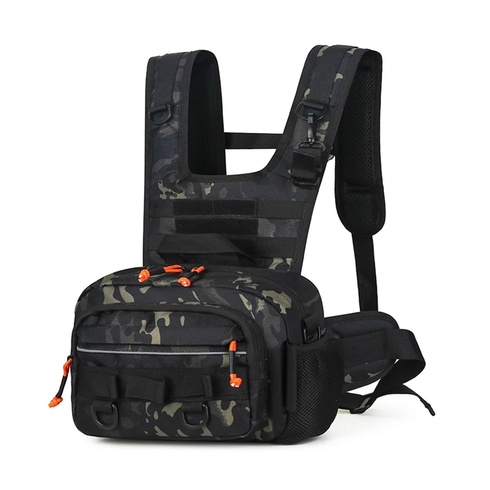 SERDAS Marsupio tattico con sistema Molle, marsupio anteriore, per escursionismo, arrampicata, pesca, viaggi, campeggio, zaino da uomo, 28 x 10 x 18 cm