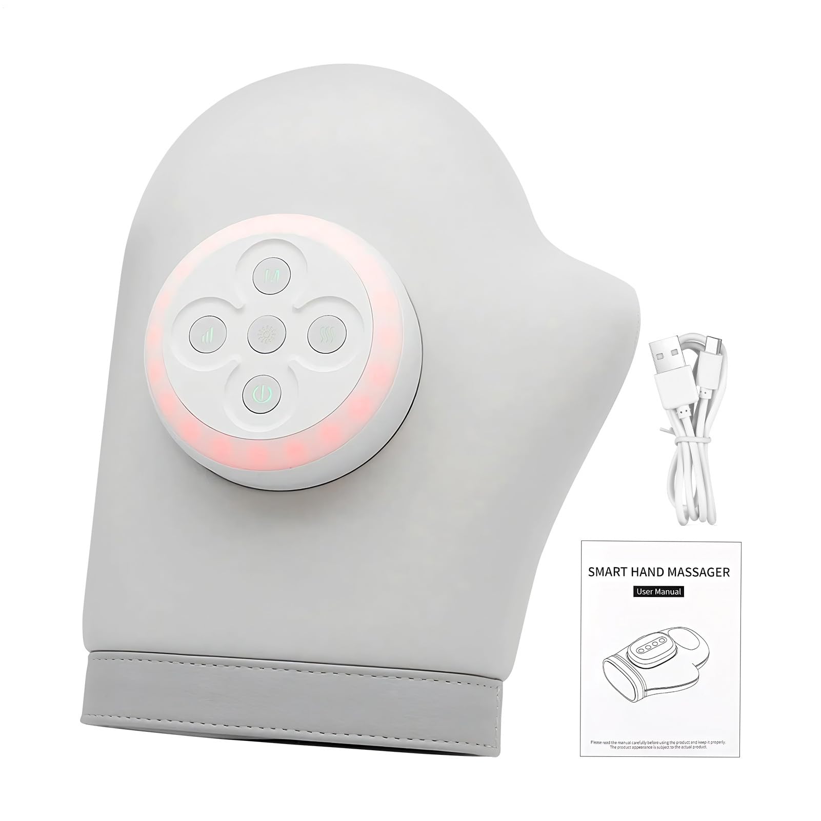 Masajeador de Manos con Calor y Compresión Máquina Portátil Ergonómica