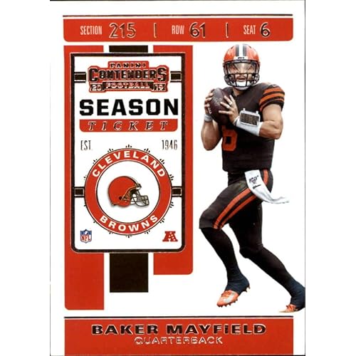 2019 NFL Contenders Season Ticket #18 Baker Mayfield Cleveland Browns Official Panini Football Trading Card