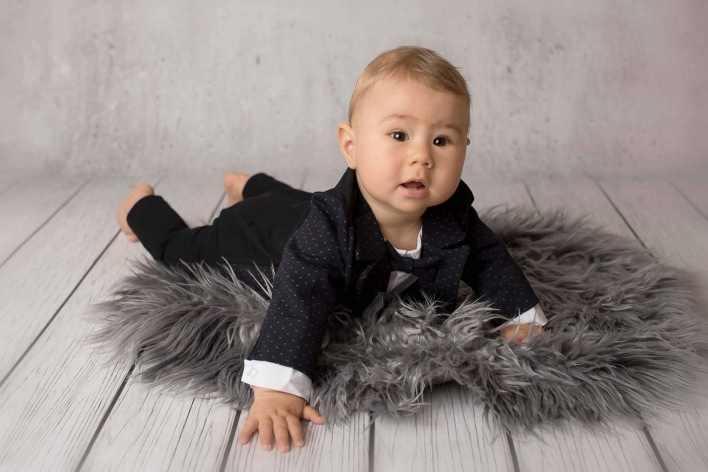 Mono de bautizo para bebé o niño, de punto de jersey, XL, elástico
