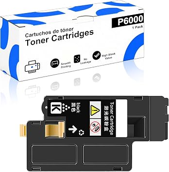 106R01630 106R01627 106R01628 106R01629 Toner Cartridges Compatible for Xerox Phaser 6000 6010 6010N for WorkCentre 6015 6015NI 6015B 6015N Printers, High Yield 2000 Pgs Black