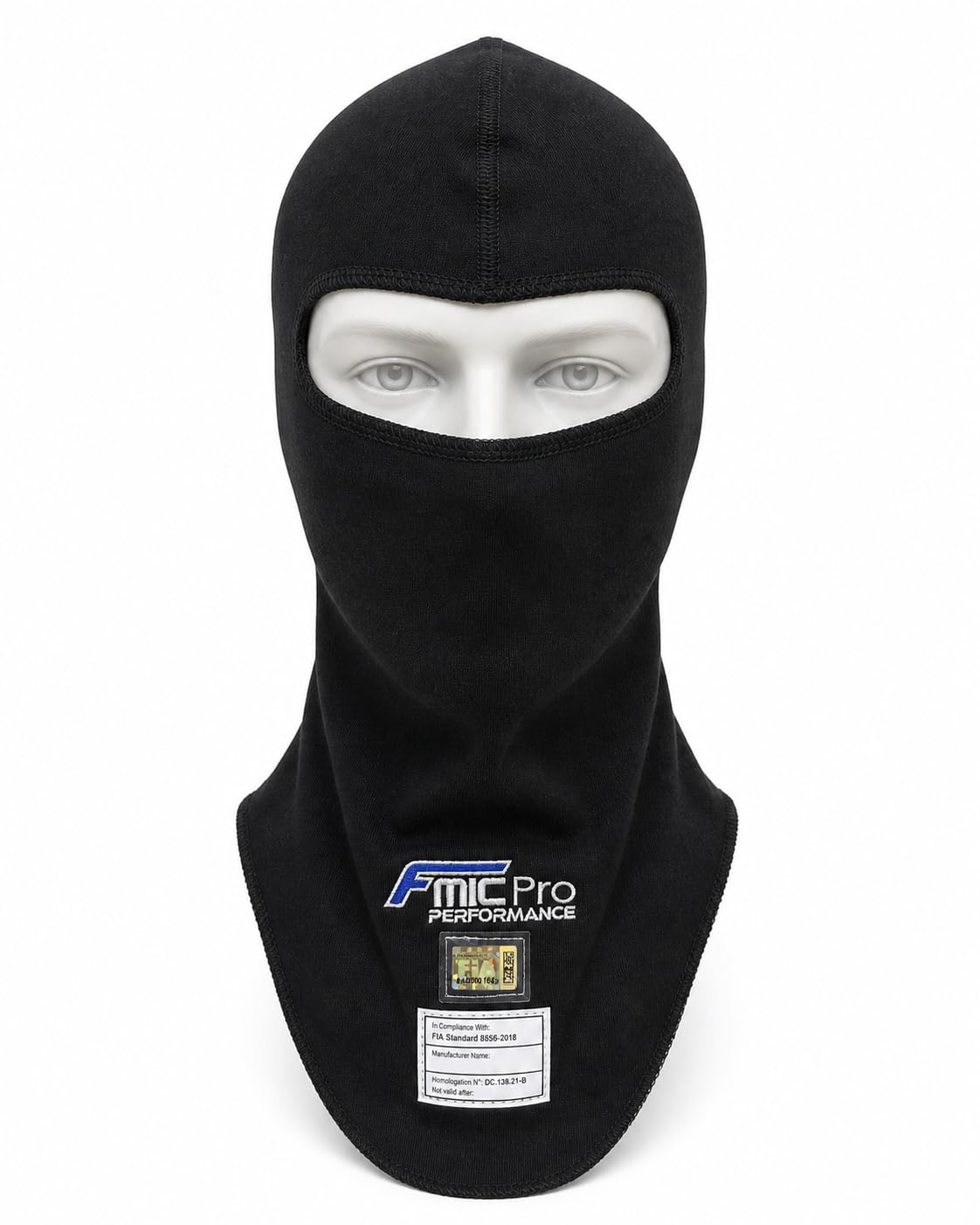 FMIC.EU PERFORMANCE Pasamontañas Balaclava FIA 2036 8856-2018 Negro