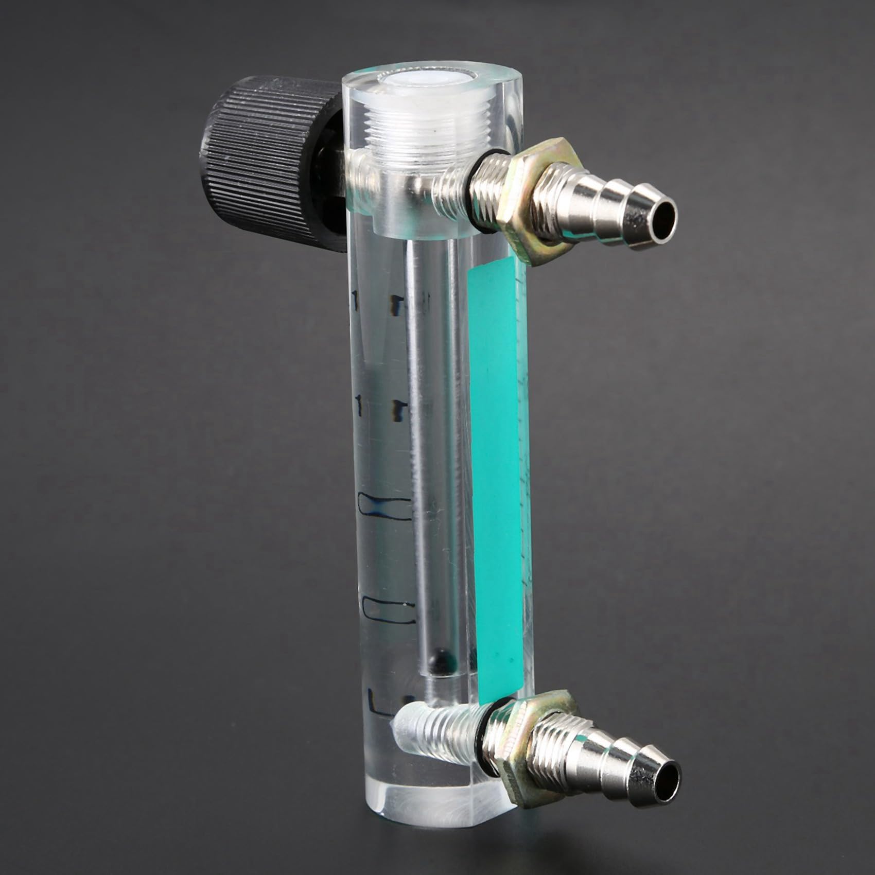 10X 0.1-1.5Lpm 1.5L Misuratore di Misuratore di Ossigeno Flussometro con Valvola di Regolazione per Ossigeno Air Gas