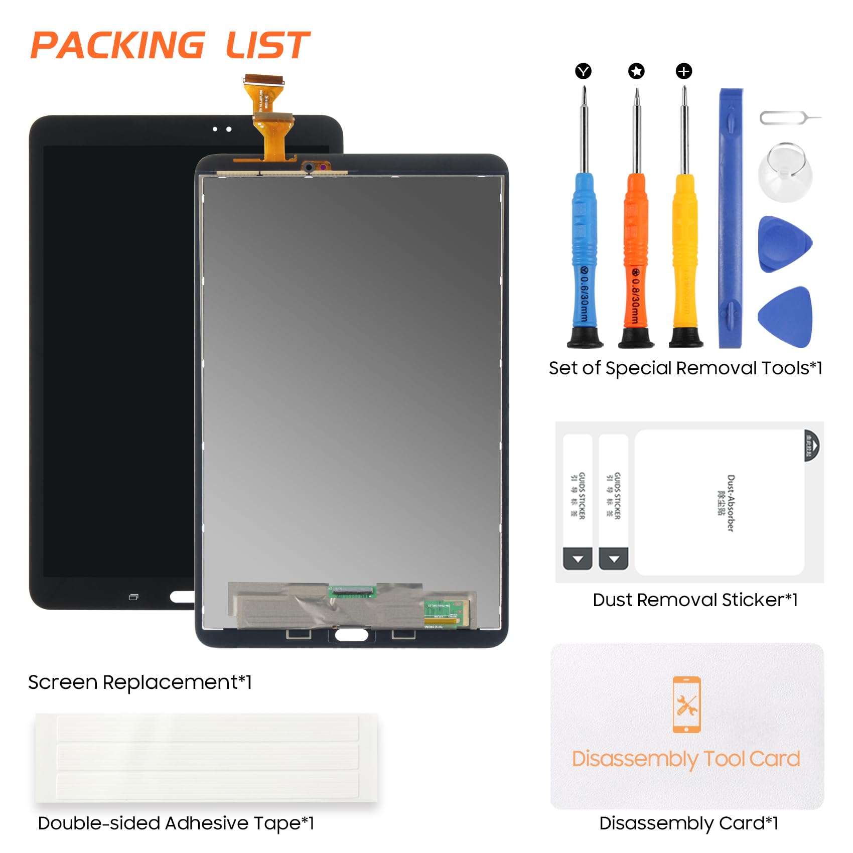 Pantalla LCD para Samsung Galaxy Tab A 10.1 2016, pantalla LCD para Samsung Tab A SM-T580 T585 T587 de 10,1 pulgadas, repuesto de pantalla digitalizador, placa de cristal, montaje completo con