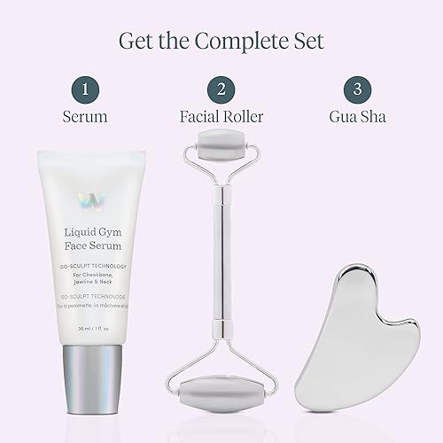 Miniatura 6 de Wonderskin Rodillo facial líquido para gimnasio, herramienta de belleza para el cuidado de la piel para reafirmar, iluminar y desinflar, masajeador