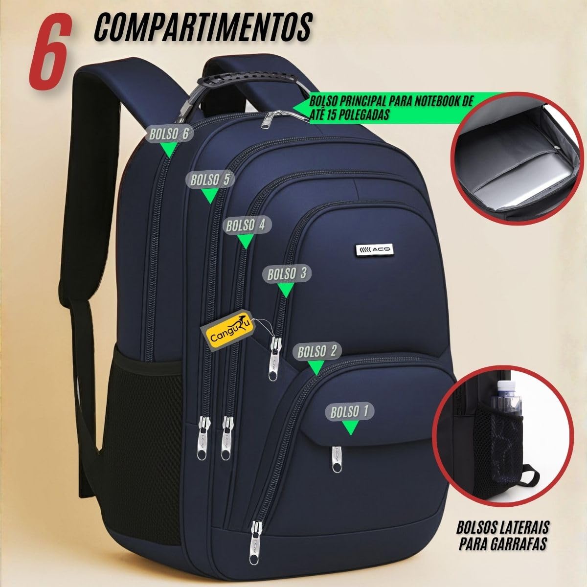 Mochila Masculina Feminina Saída USB e Fone Semi Impermeável Cabo de Aço Notebook Escola Faculdade Viagem em promoção! Veja a oferta e mais achadinhos de Mochilas & Pastas Masculinas 6 Hoje é o melhor dia para comprar Mochila Masculina Feminina Saída USB e Fone Semi Impermeável Cabo de Aço Notebook Escola Faculdade Viagem com aquele preço maroto! Promoção! Aproveite a oferta! 6