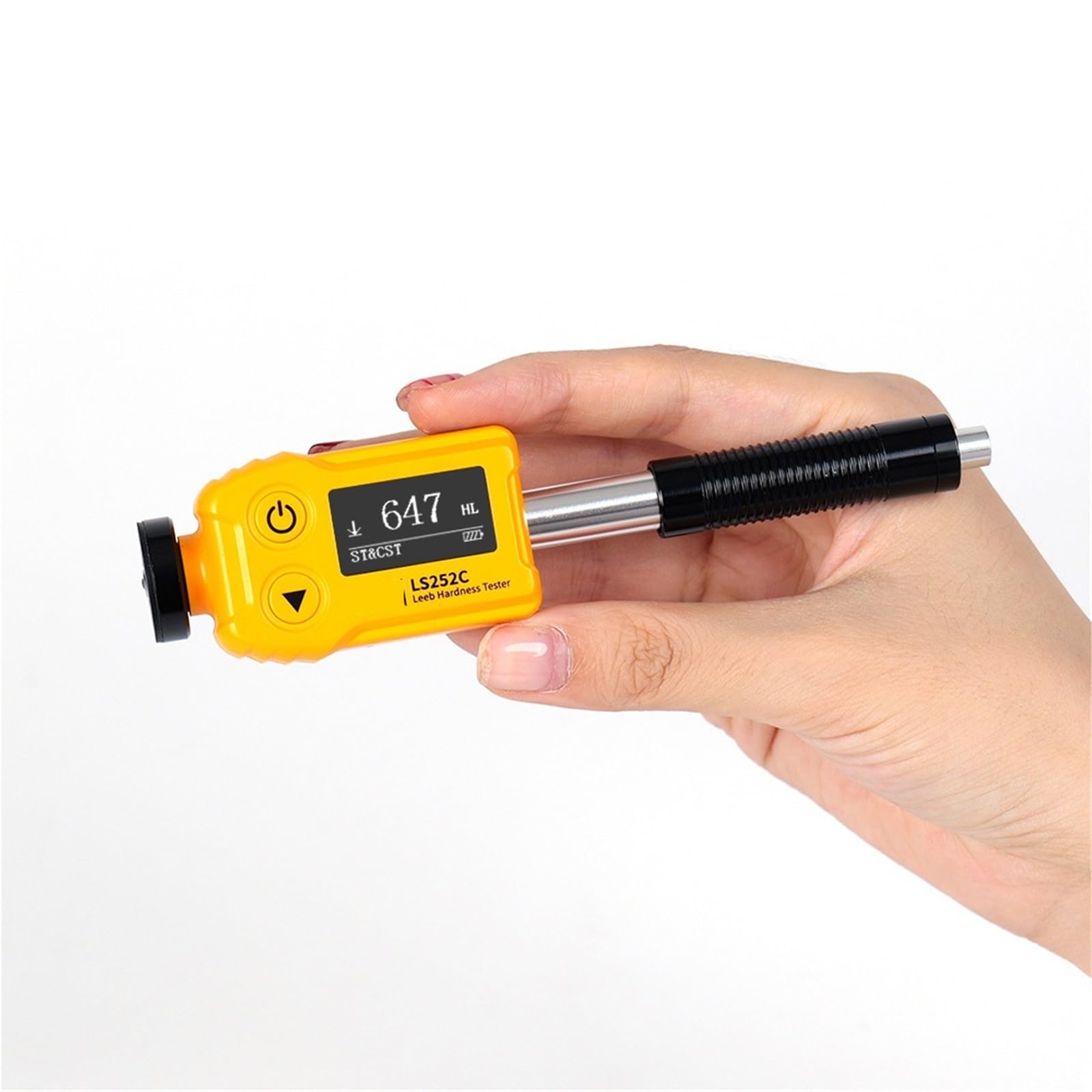 Hardness Tester, Pen Type Portable Leeb Hardness Tester Digital Durometer C Impact Device Metal Durometer Steel Leeb Hardness Tester