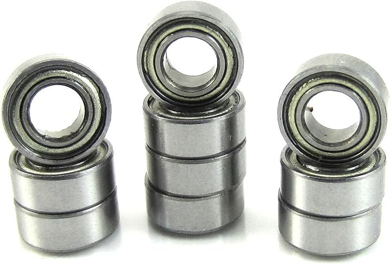 winwill MR105 Mini Golyóscsapágy Készlet - 10 db Ötvözött Acél Csapágy 5x10x4 mm Méretben, Zsírozott Kivitel