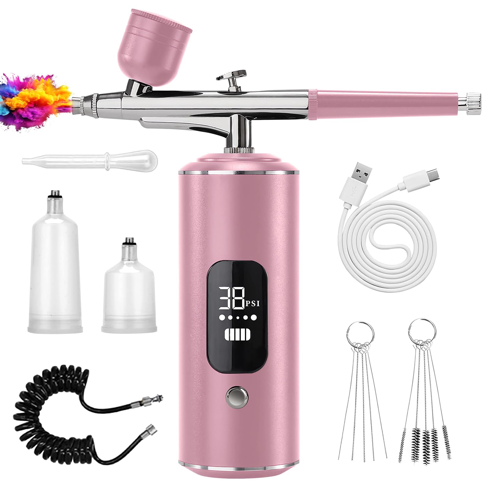 Kit aérographe avec compresseur Kit aérographe sans fil rechargeable on