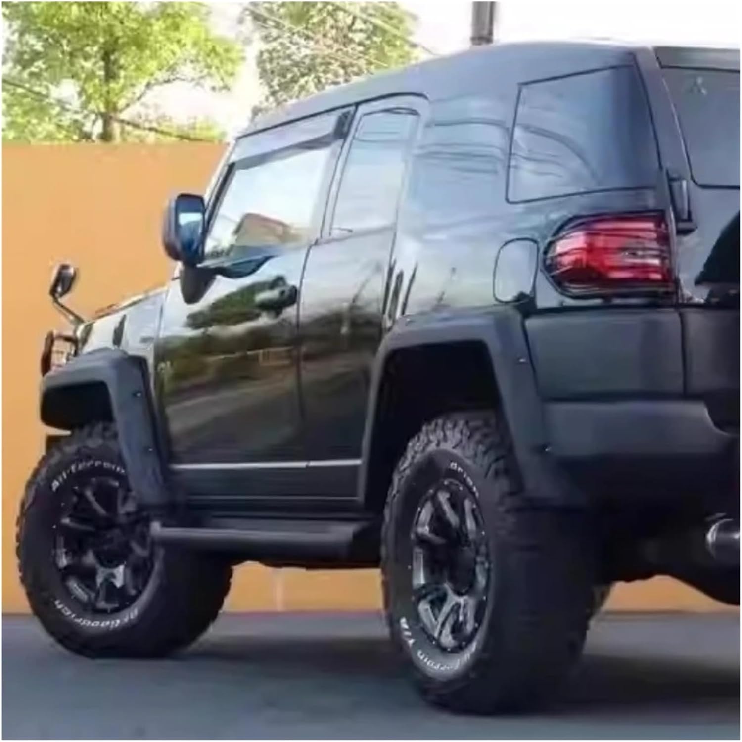 Car Wide Wheel Eyebrow Compatible With Toyota Land Cruiser FJ Modified Fender Trim Arch Anti-Scratch Body Kit
