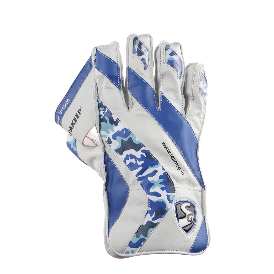 SG Supakeep Leather, Rubber Cricket Wicket Keeping Gloves - Multicolor Age 15+
