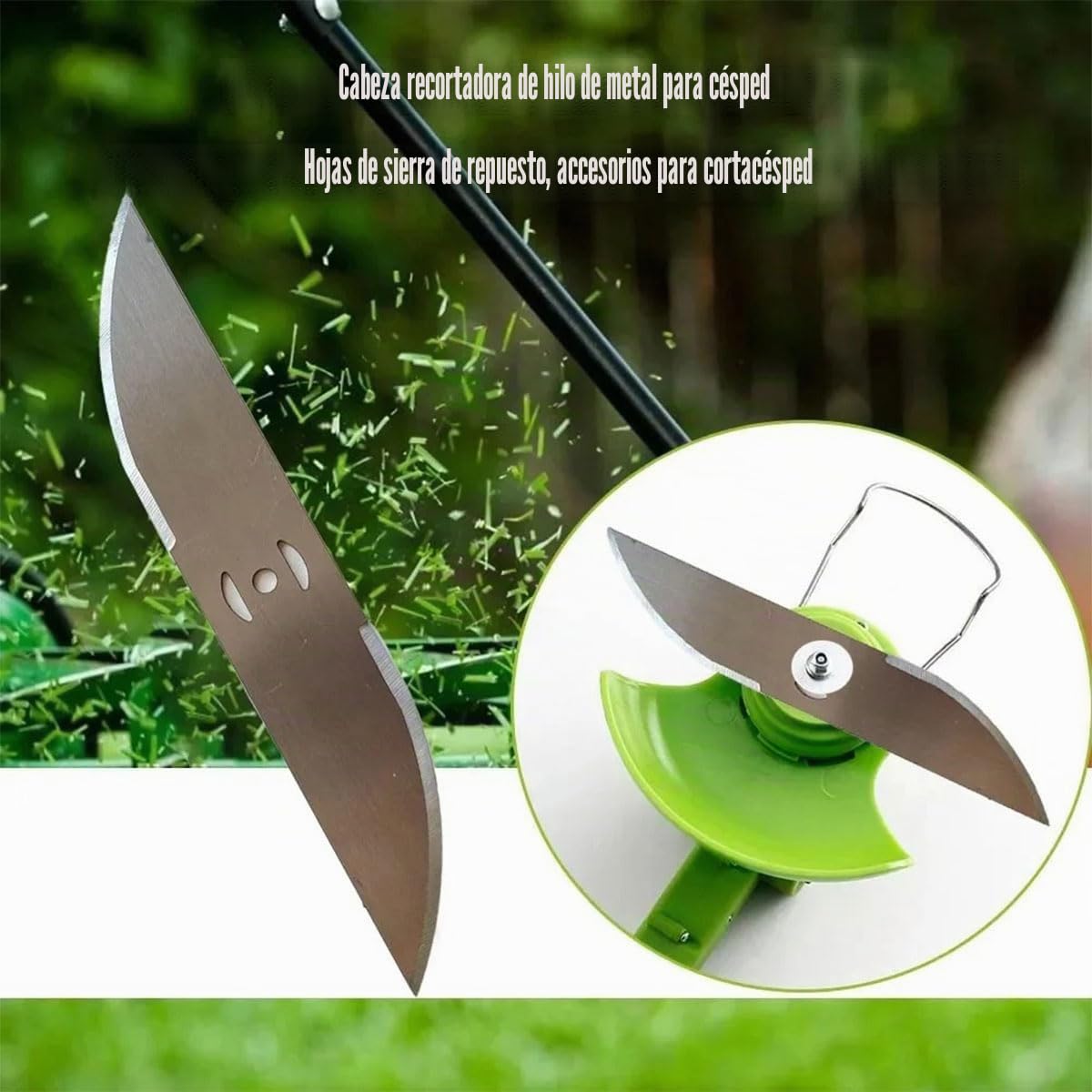 Cuchilla para desbrozadora, Cuchillas de Repuesto para desbrozadora, Cuchillas de Metal para Desbrozadora Electrica, Cuchilla Desbrozadora Trituradora, 17 Piezas