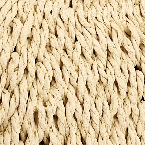 Image of Rattan Handmade Straw Tote Handbag Beach Shoulder Bag Summer Beach Rattan Bag Straw Bag