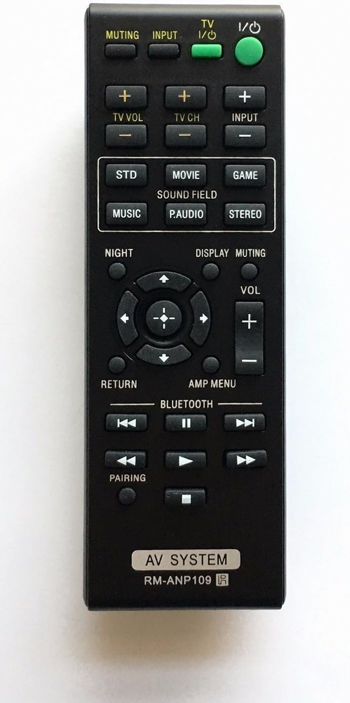 USBRMT New Remote Control RM-ANP109 fit for Sony Audio Vidio System HT-CT260 SA-CT260 HT-CT260C HT-CT260H HT-CT260HP SA-CT260H SA-WCT260H HT-CT260 Home Theater