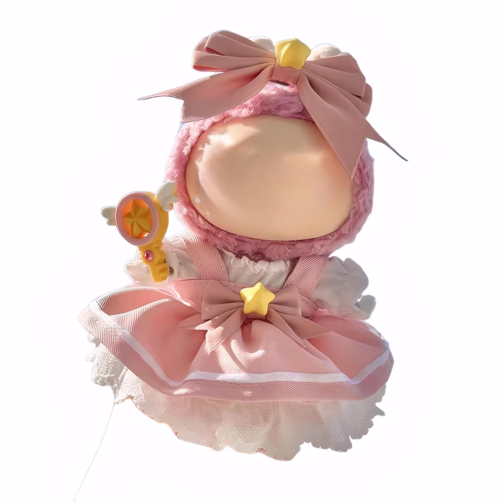 17cm Doll Clothes Compatitable with Labubu,6.7 Inches Cute Doll Clothes Suitable for Labubu Dolls Accessories, Dress Up Clothes for Labubu Plush Doll(NO Doll)
