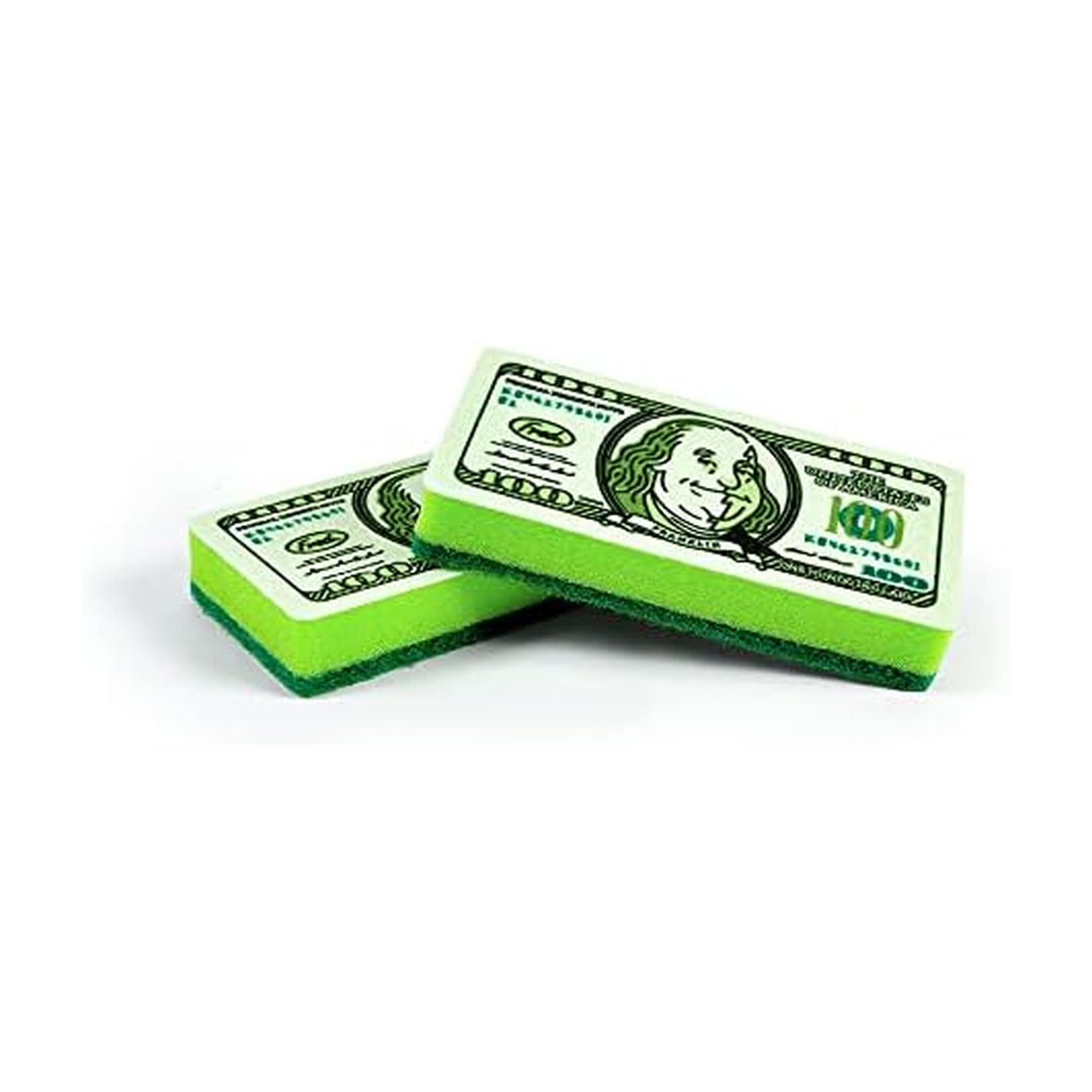 Genuine Fred, Dirty Money, Kitchen Sponges, Set of 2, Green (5286467)-image-31