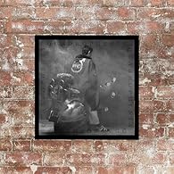 Print size 31cm x 31cm Printed on 350gsm high quality silk paper Framed size 35cm x 35cm 20mm Wooden Moulding, 15mm Deep Handmade black wooden frame with shatter-proof Plexiglass For any album by any artist paste this address into your browser https:...