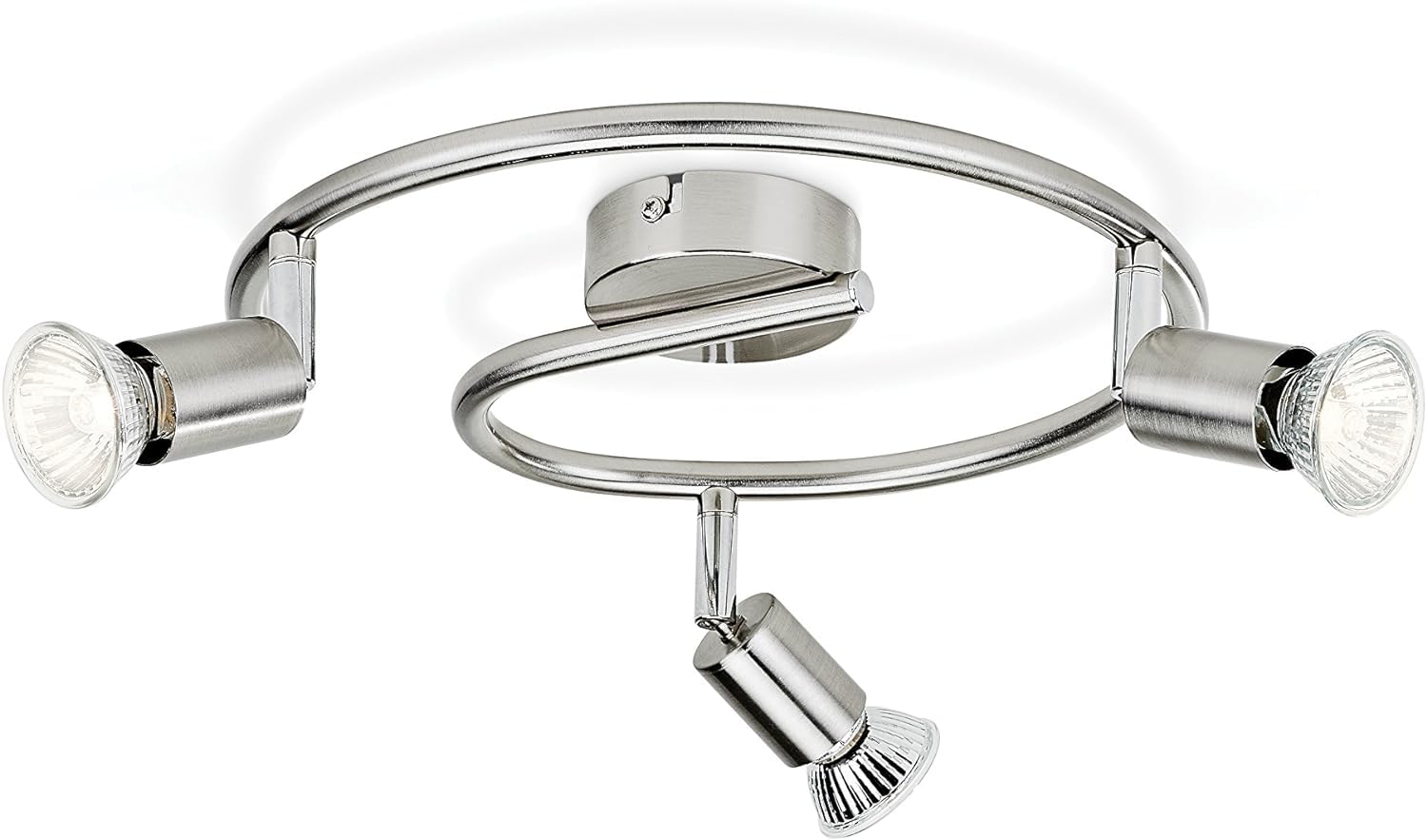 Philips Essentials Limbali Spot Bar/Tube Light-Nickel (Requires 3x50W 230V GU10 Bulb) for Indoor Home Lighting