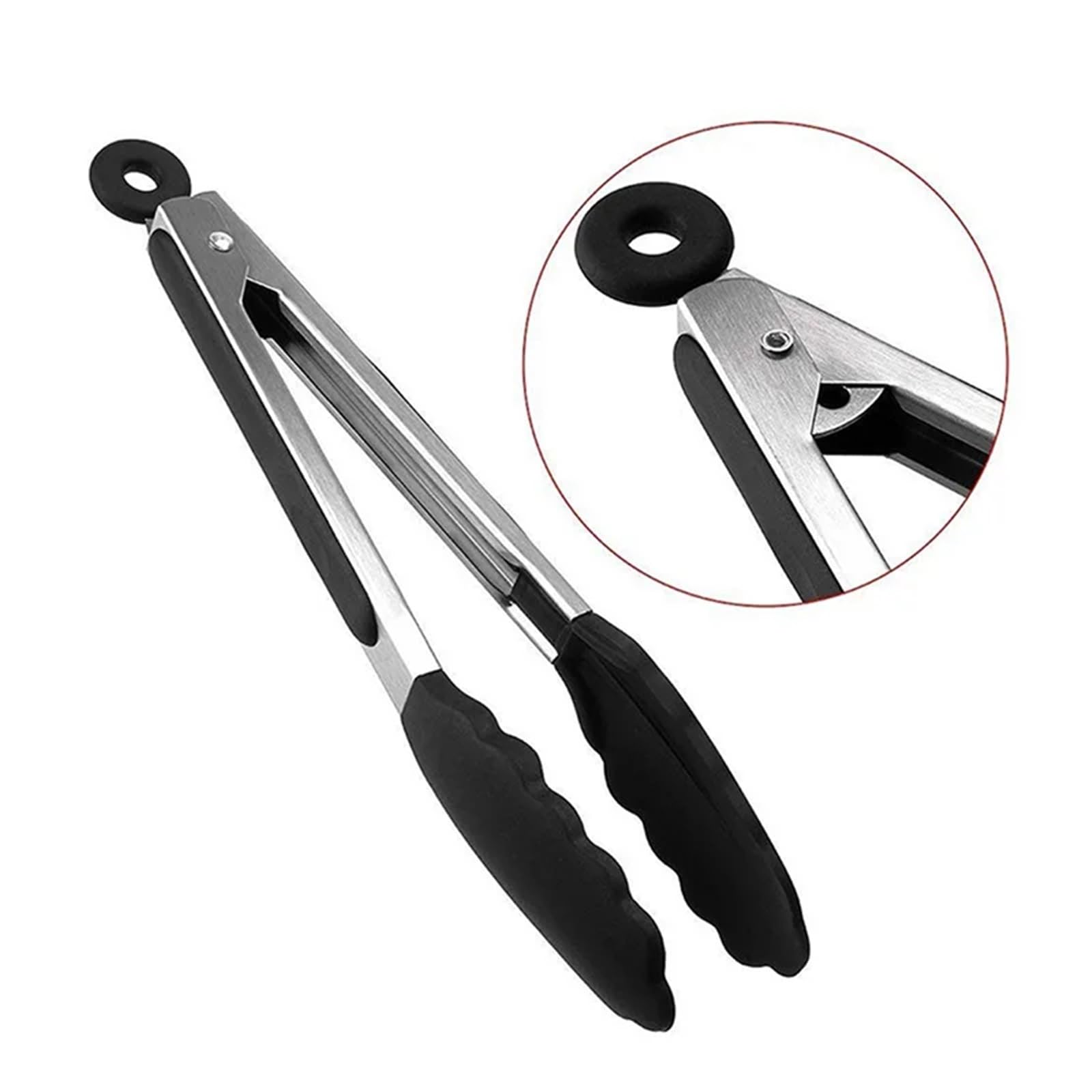 Pinzas De Cocina 2 unids/set pinzas de silicona antideslizantes for alimentos pinzas de cocina utensilio pinzas de cocina pinzas for barbacoa herramientas for ensaladas parrilla accesorios de cocina P