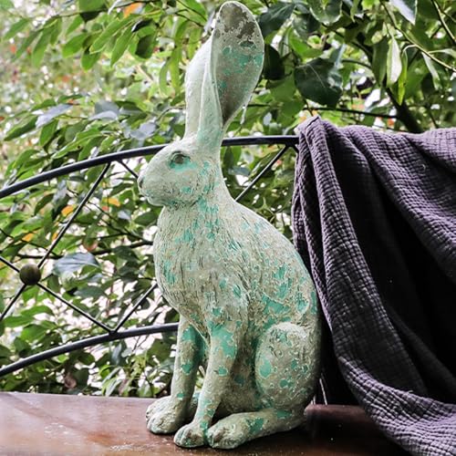 Décoration d'intérieur en résine de lapin pour salon et table basse