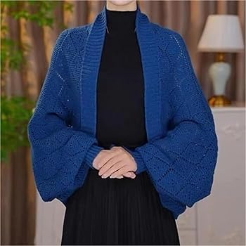 Amazon.com: Fashion Hollow Out Knitted Shawl Coat