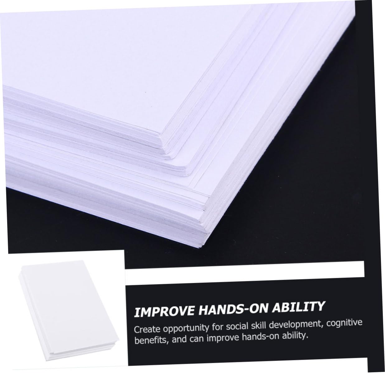 Künstler Aquarellpapier 100 Stück für Schüler und Kinder, Weißes Papier