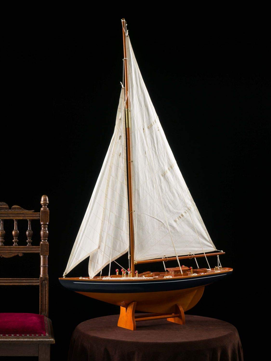 Modellschiff Segelschiff Segelyacht Yacht Schiff Boot 112cm kein Bausatz