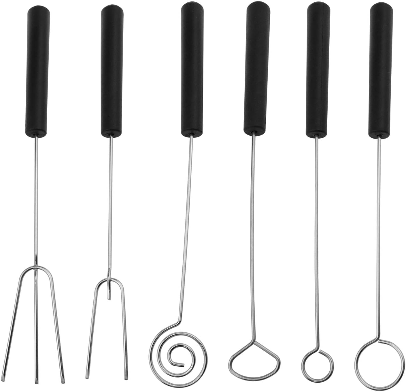 Chocolate Dipping Tools, Candy Dipping Forks & Spoons Set, 6‑Pack