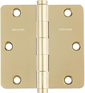 Baldwin 1435003I Radius Mortise Hinge, Lifetime Brass