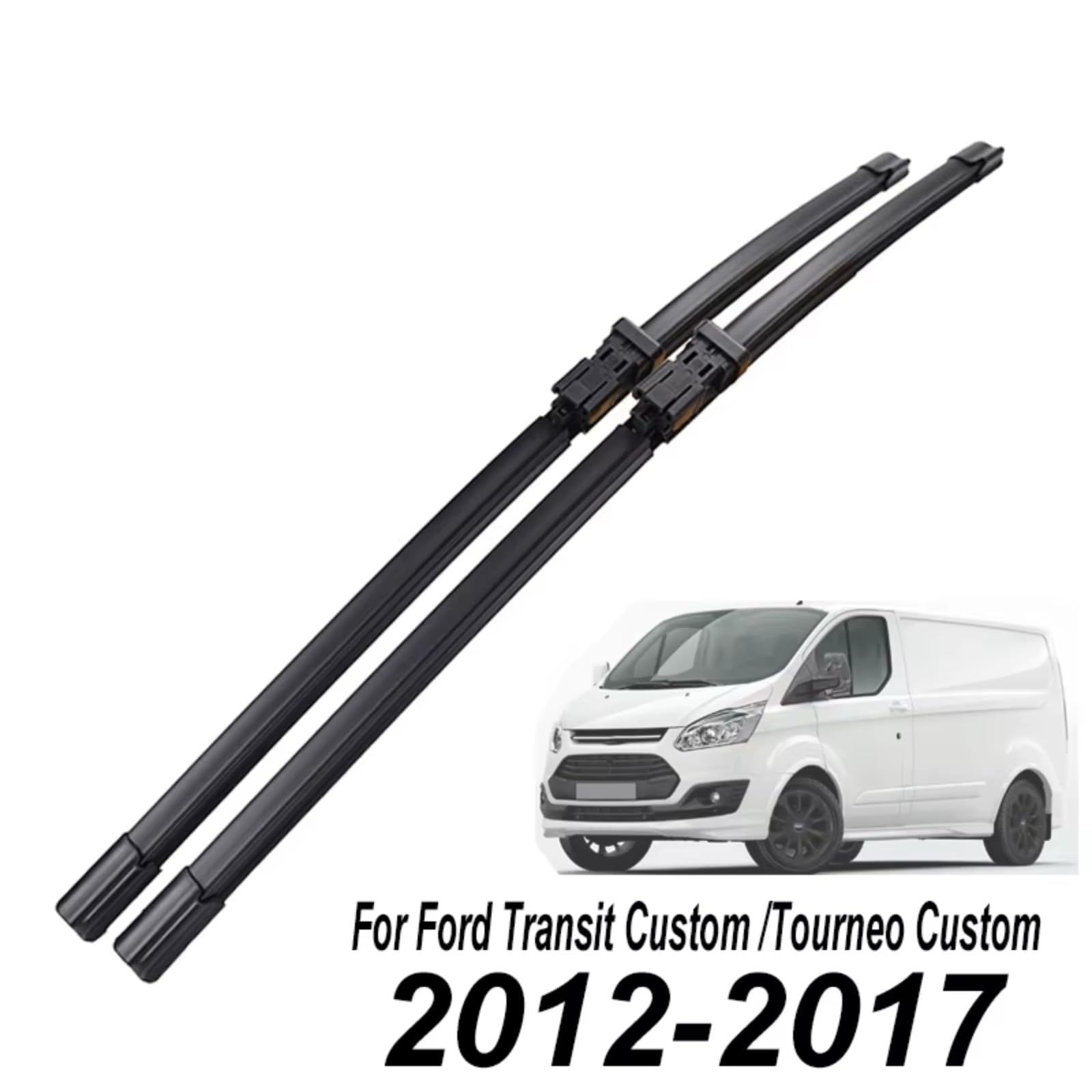 Escobillas limpiaparabrisas de la Ventana Delantera para Ford Tourneo Transit Custom 2017 2016 2015 2014 2013 2012 Push Button 30" 28"