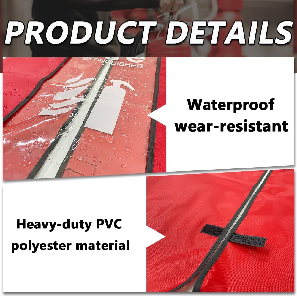 Fire Extinguisher Cover, Heavy Duty Fire Sa-fety Protective Sleeve from Scuffs & Scratches Accessories, 5 Pcs (13-20LB)