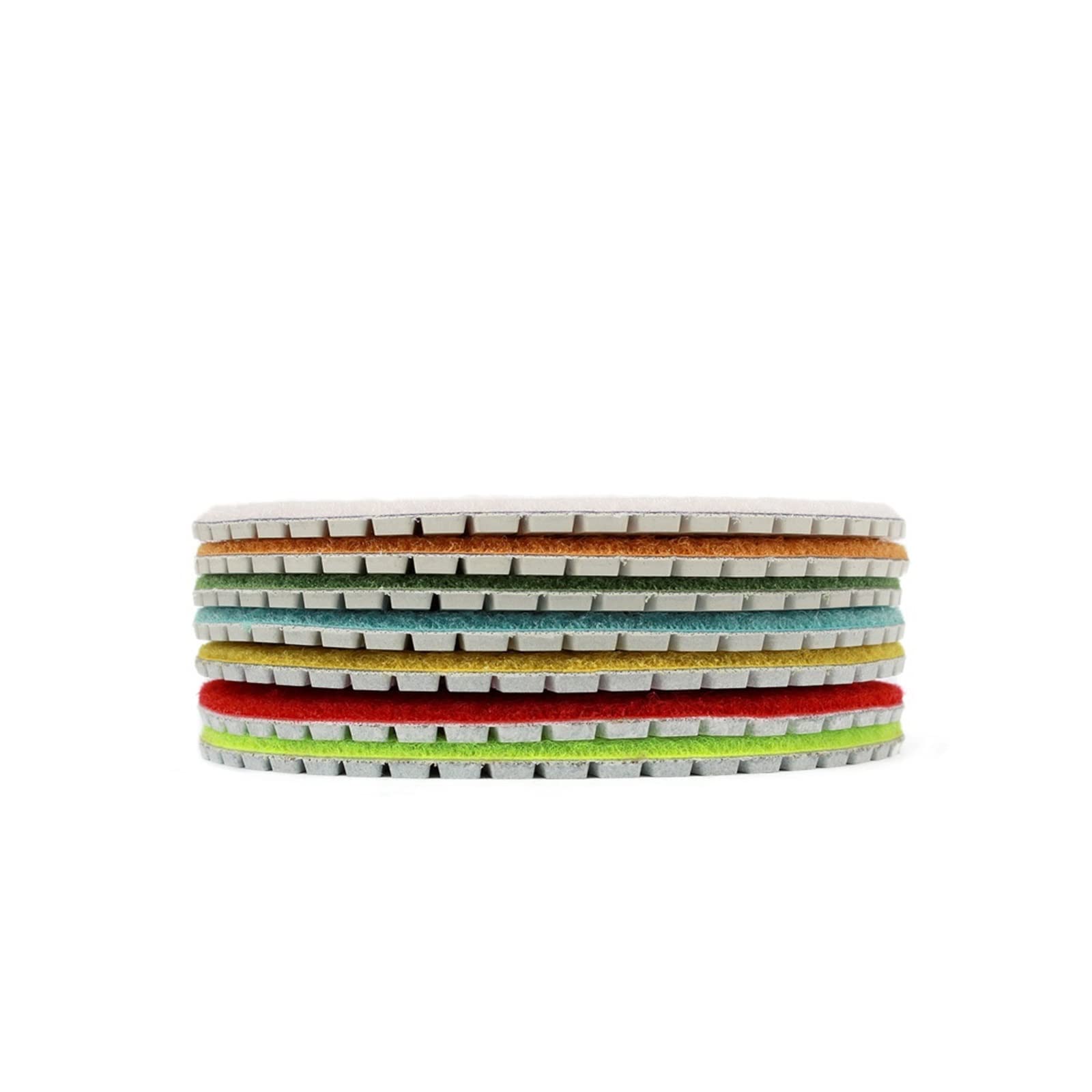 CAREG 5-Zoll-7-teiliges Set Diamant-Polierpads, flexibel, passend for Stein, Marmor, weiße Bindung, 125 mm Schleif-Polierscheibe Durable (Size : 50)