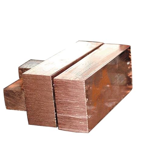 1.772 in x 1.772 in x 2.362 in 99% Cu T2 cobre barra plana Stock