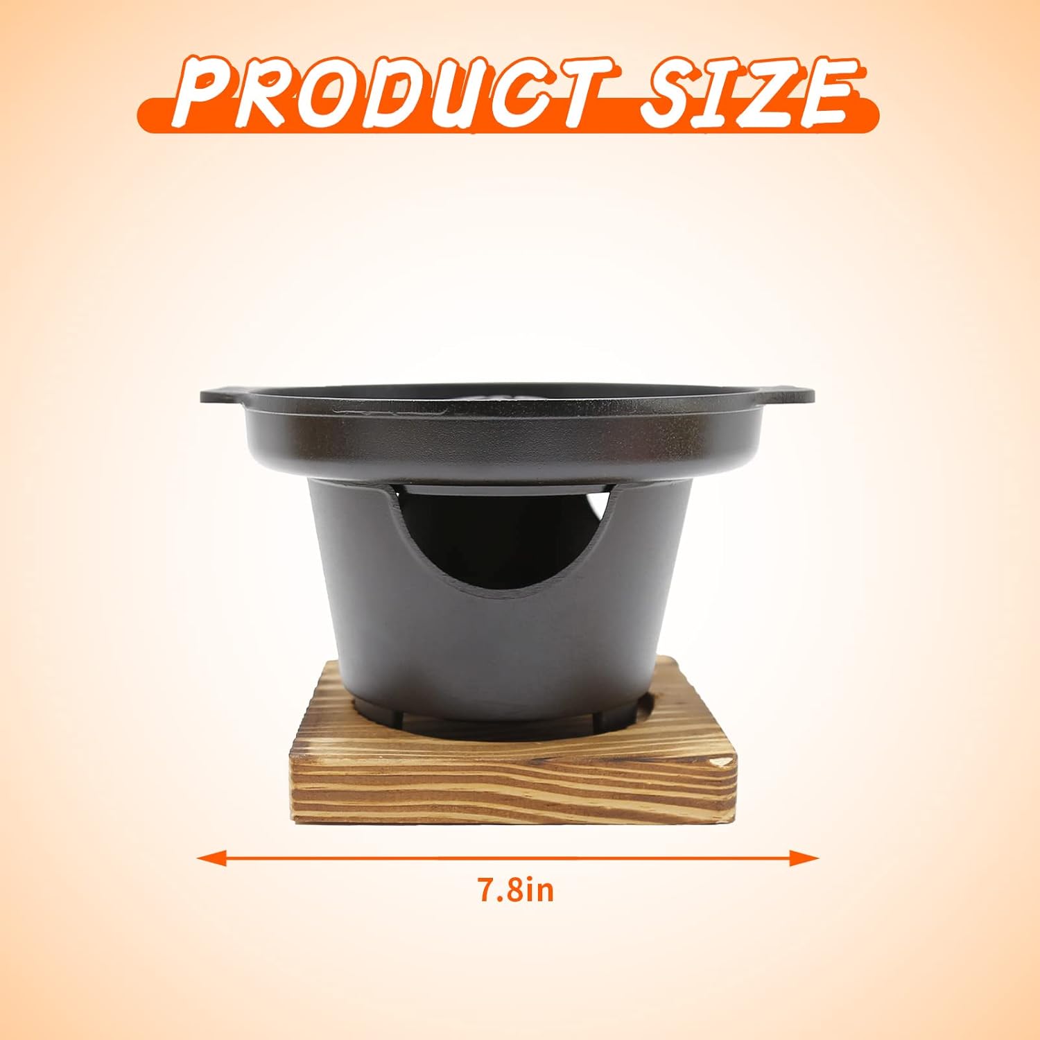 Saihisday Mini Hibachi Grill - Portable Cast Aluminum Korean BBQ Charcoal Grill