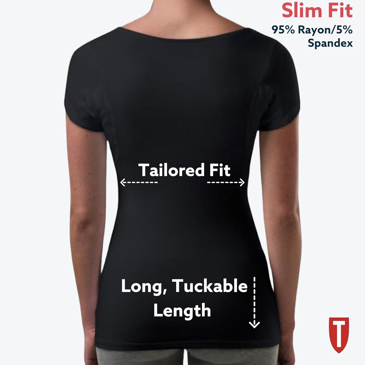 Sweat Proof Undershirt for Women from Thompson Tee, (Slim Fit, Scoop Neck) - Image 6