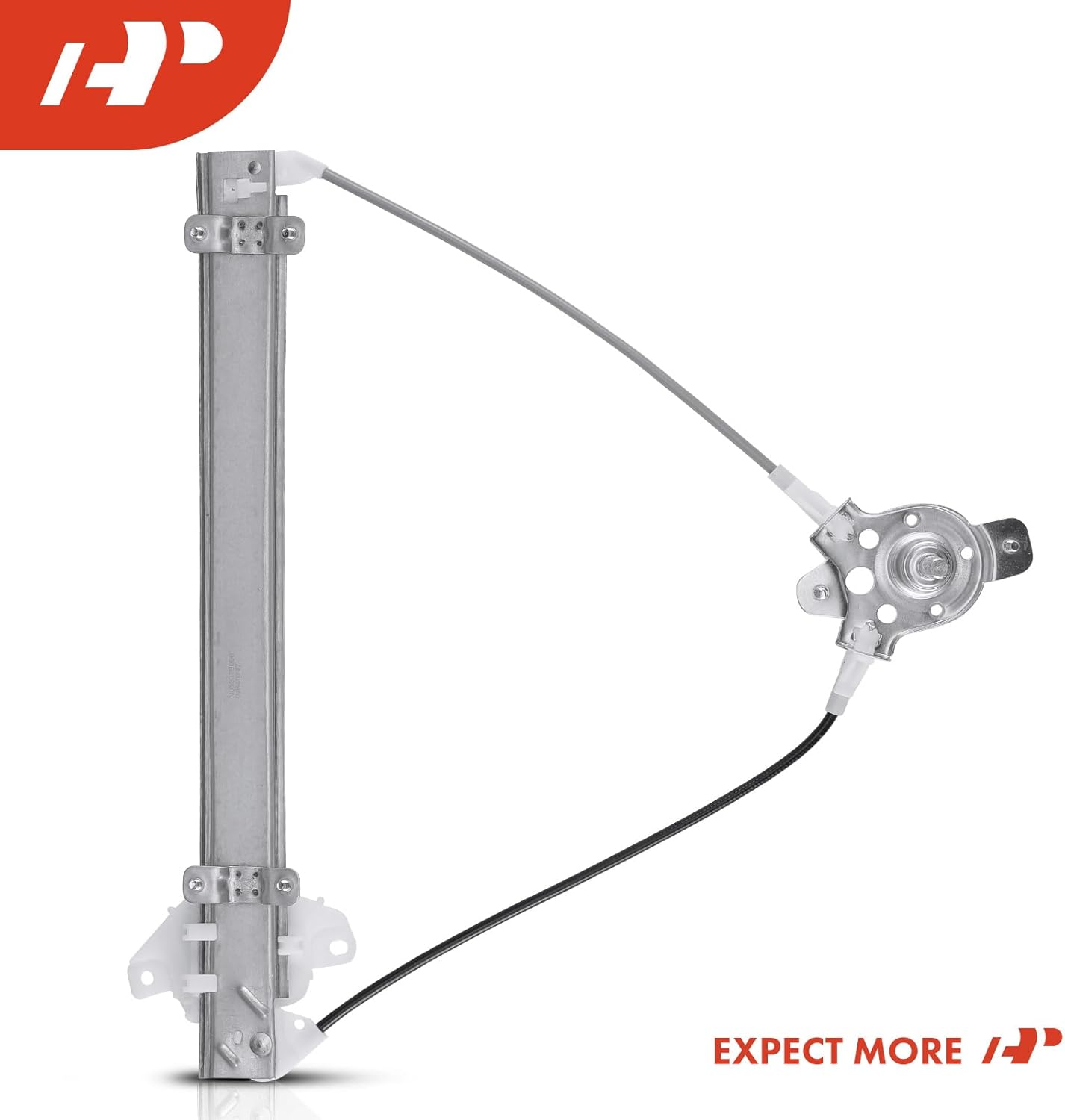A-Premium Manual Window Regulator Compatible with Hyundai Accent 1995 1996 1997 1998 1999 Hatchback, Front Right Passenger Side