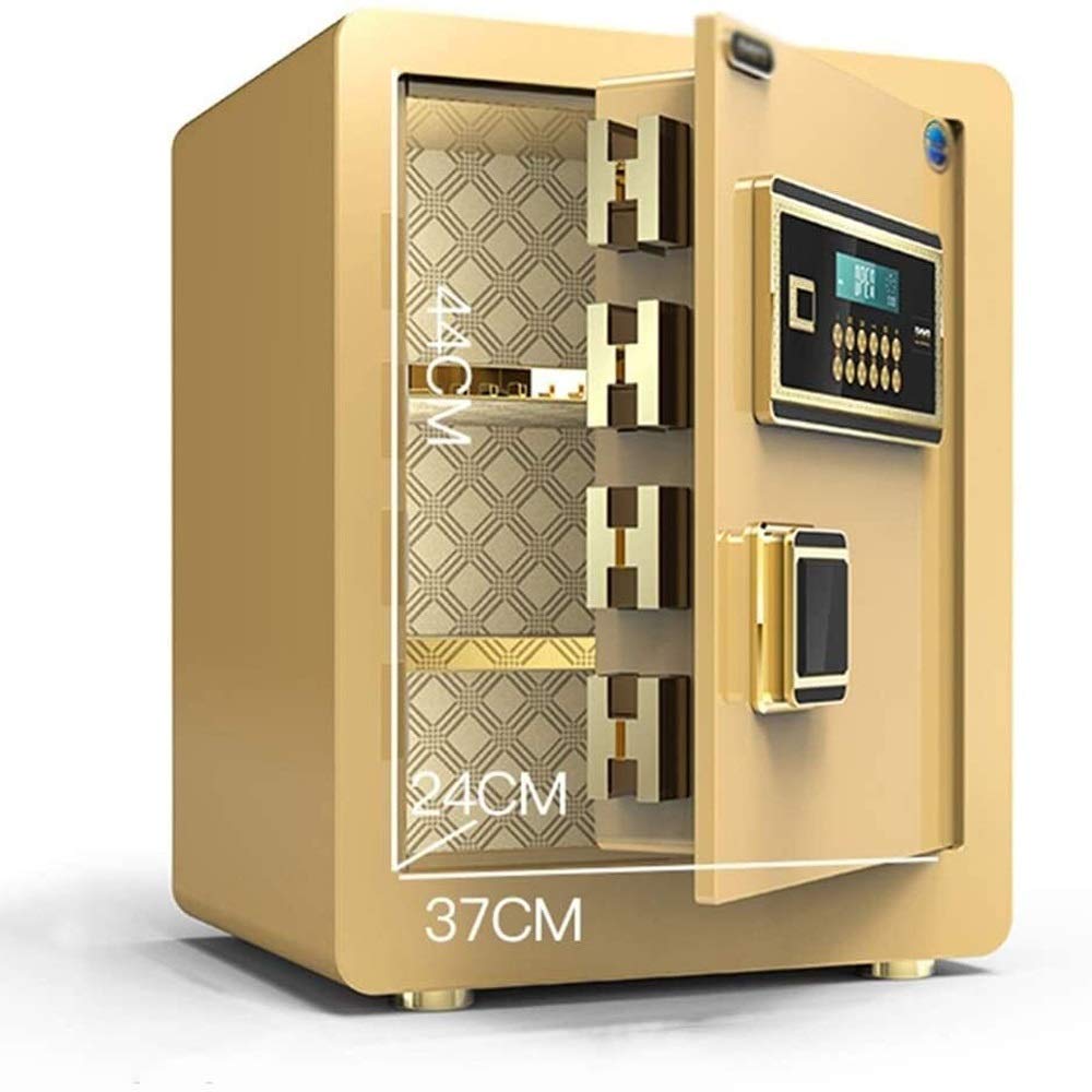 Diversion Safes Wall Safes Electronic Home Safe with Medium Office Password Safe Invisible Anti-theft Safe Cabinet Color Gold
