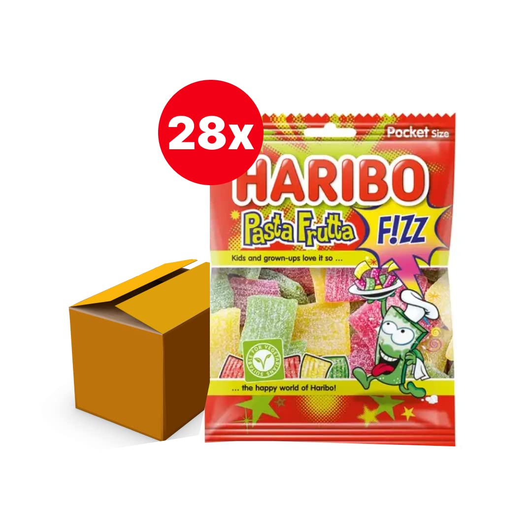 Haribo Pasta Frutta Zuur - 1 doos x 28 zakjes